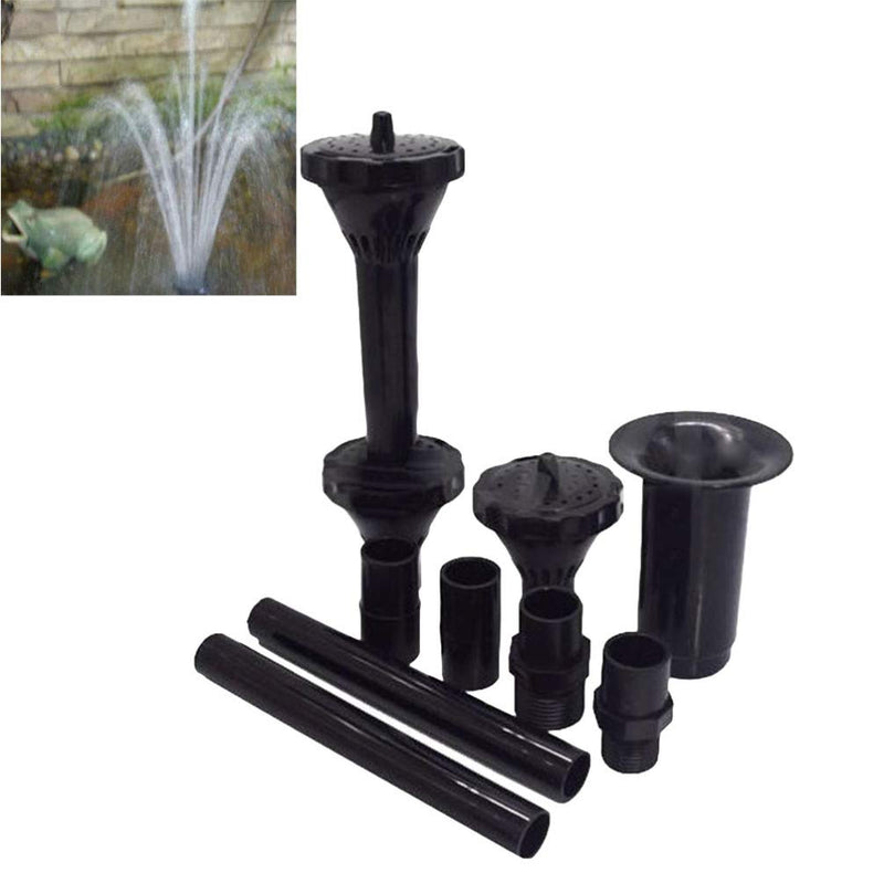 TOPBATHY 9 Pcs Fountain Pump Nozzle Set Water Spray Heads for Submersible Pump Pool Pond Fountain - PawsPlanet Australia