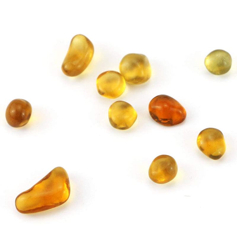 [Australia] - Neworkg 1.1 lb Amber Glass Stones, Smooth Vibrant Colors Gem Glass Gravel for Home Decoration, Vase Filler, Aquarium Fillers, Flower Pots Decor, Display 