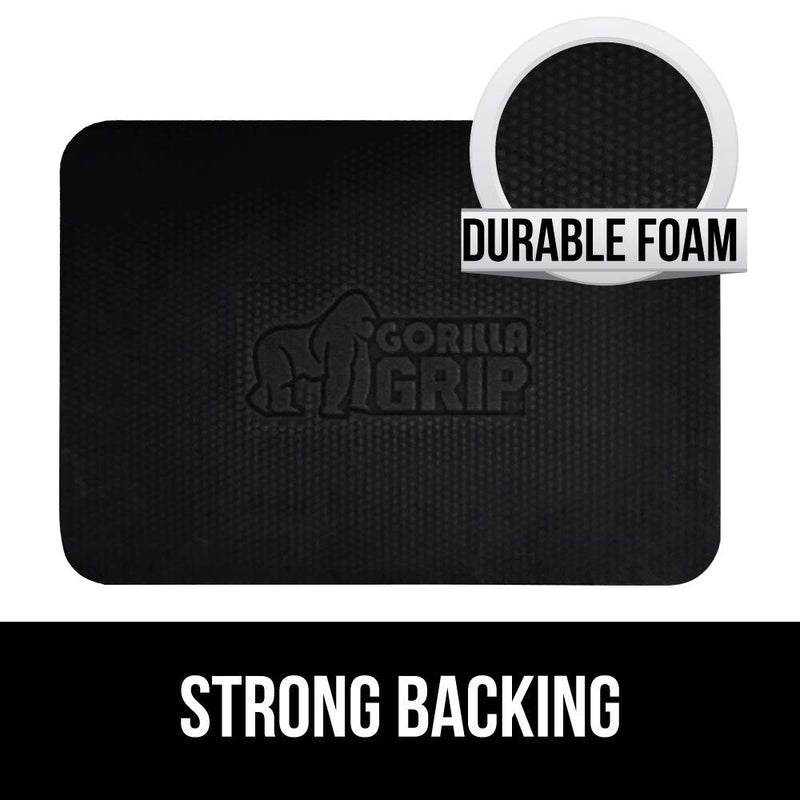 Gorilla Grip Anti Fatigue Mat and Fabric Storage Bags, Both in Black Color, Anti Fatigue Mat Size 60x20, and 3-Pack Foldable Storage Bags, 2 Item Bundle - PawsPlanet Australia
