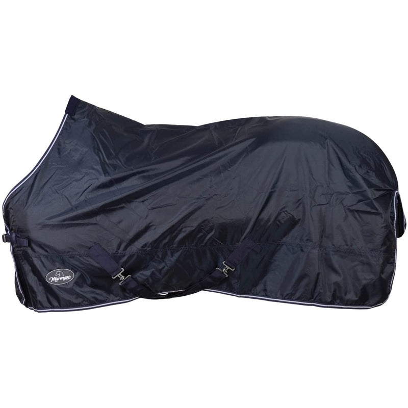 Marengos - Rain blanket 420D Economic | light horse blanket for rain | breathable & waterproof | Pasture blanket with cross straps | Outdoor blanket for horses | 115cm in night blue 115cm - PawsPlanet Australia