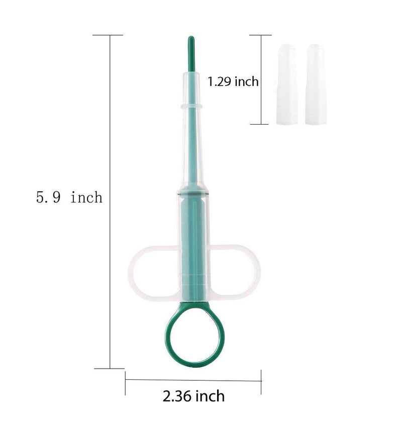 Yuan L Yan No.1 Best-Bag Plastic Pet Medicine Feeder Tablet Syringe Reusable Liquid Dispensing Injector for Dogs Cats Baby Animals Feed- Green - PawsPlanet Australia