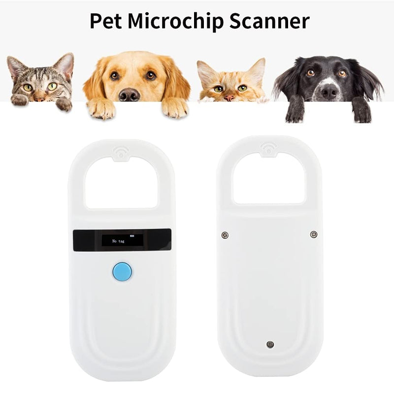 Dpofirs Pet Scanner Animal Chip ID Scanner Rechargeable White for Animal Management - PawsPlanet Australia