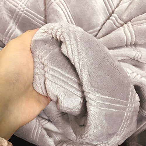 [Australia] - Creation Core Large 43.3x47.2 Super Soft Flannel Fleece Pet Throw Blanket for Dog Cat Puppy Kitten Warm Bed Mat for Car Cage Kennel L 43.3*47.2" 2# White 