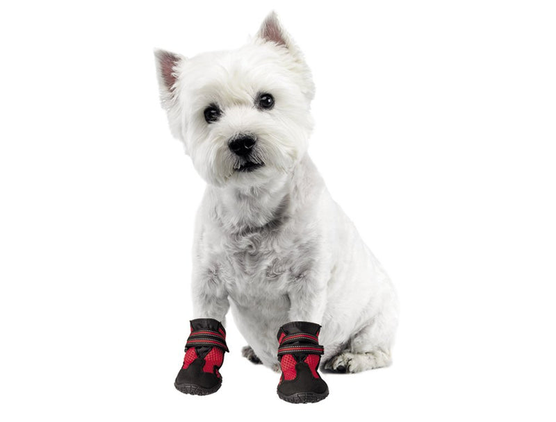 Nobby 75992 Dog Shoe Runners Mesh Pack of 2, Size: M, Red Größe: M - PawsPlanet Australia