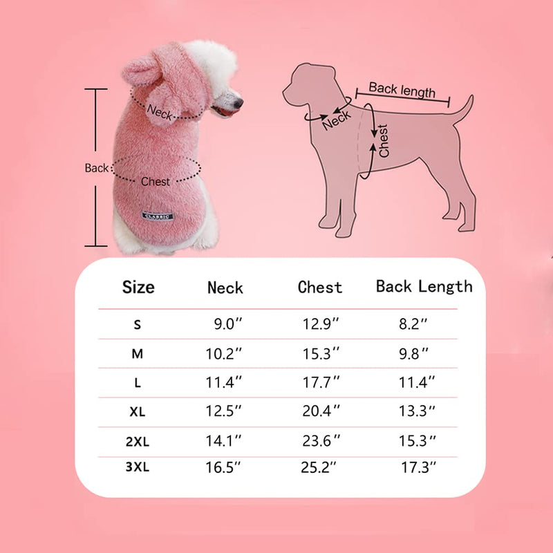Flutnel Plush Dog Hoodie Pink Pet Clothes for Dog Pajamas Coat Sweaters Puppy with Hat Dog Small Medium Dog Grey S - PawsPlanet Australia