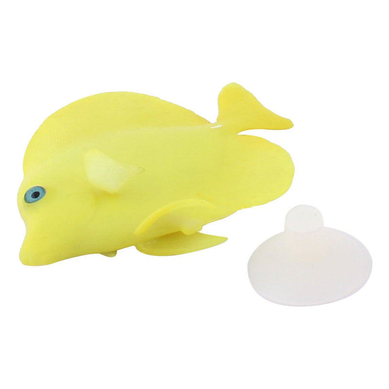 [Australia] - uxcell Aquarium Tank Floating Suction Cup Glowing Fish Purple Tang Ornament Yellow 