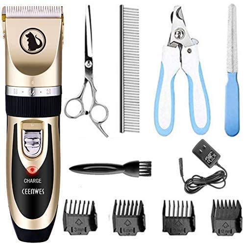 Ceenwes dog clipper quiet rechargeable pet hair clipper - PawsPlanet Australia