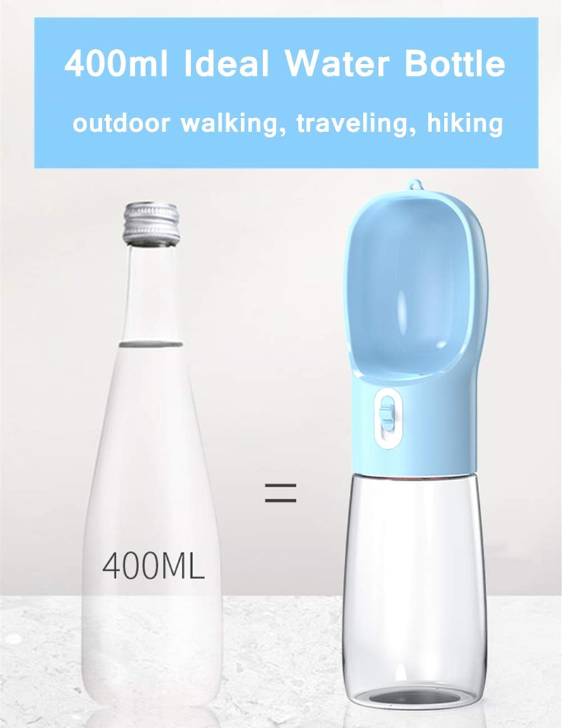 Dog Travel Water Bottle - Portable Puppy Water Dispenser for Traveling｜Walking｜Outdoor Activities blue - PawsPlanet Australia