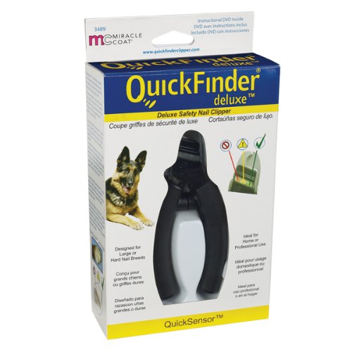 [Australia] - Miracle Coat QuickFinder Deluxe Safety Nail Clipper Black 