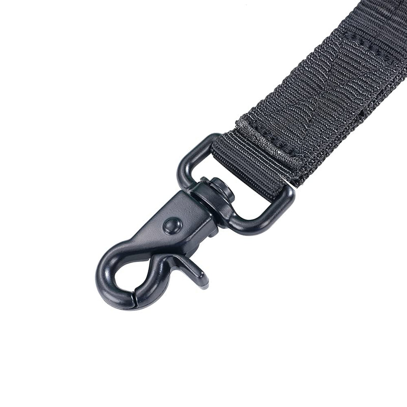 EXCELLENT ELITE SPANKER Tactical Bungee Dog Lead Military Lead Dog Elastic Brown Black Dog Lead Walk Training Lead Nylon Leash for Dogs Quick Release Dog Leash with 2 Control Handle(Black) - PawsPlanet Australia