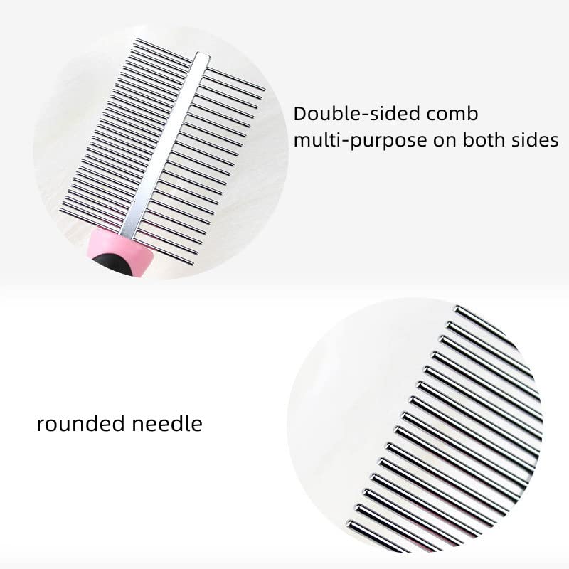 Dog comb, 1 piece pet comb, pet care comb, rounded teeth, dog comb, flea comb for removing fleas, pet comb, flea comb, stainless steel pet care comb, brush against fleas undercoat, care comb - PawsPlanet Australia