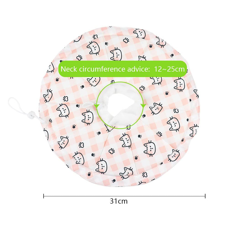 Cat Neck Collar Protective Collar Soft Collar for Cats Leak Protection for Cats Adjustable Protective Collar for Cats After Surgery and Injuries (Size S) - PawsPlanet Australia