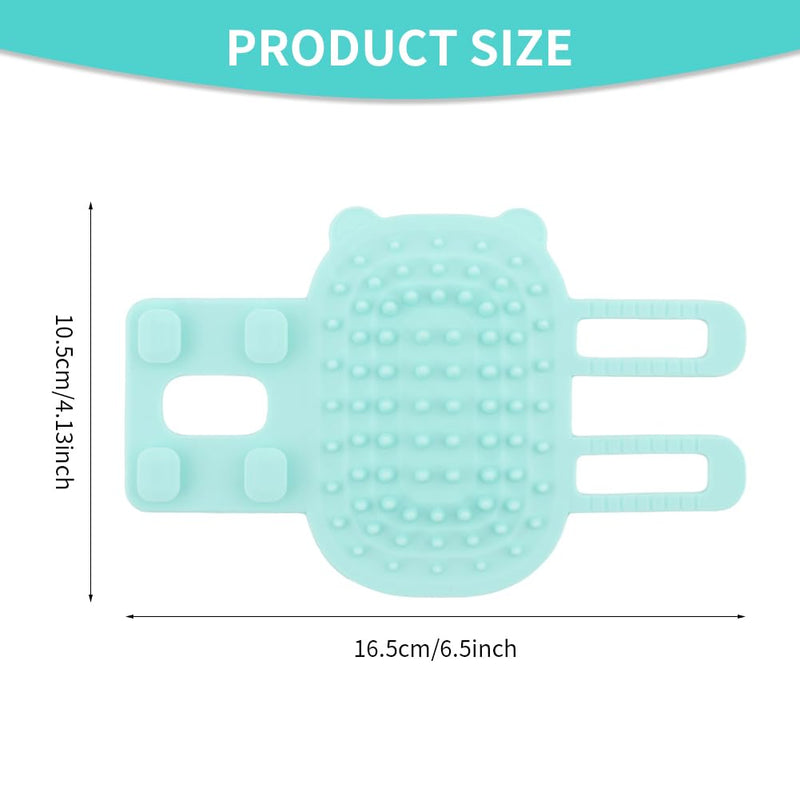 2 pcs Pet Tickling Artifact, Cat Rubbing Corner Comb, Silicone Tickling Comb Brush, Pet Itch Tool Back Scratcher for Dogs Cats(White,Green,Size:6.5x4.13inch) - PawsPlanet Australia