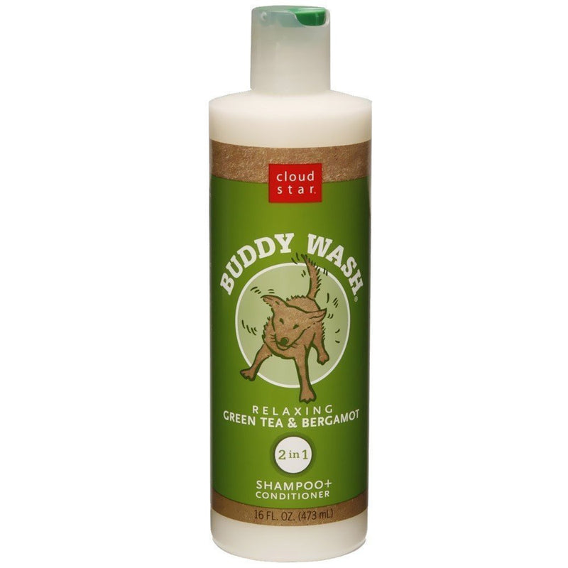 [Australia] - Cloud Star Buddy Wash Dog Shampoo and Conditioner, Relaxing Green Tea and Bergamot 16oz (2 Pack) 