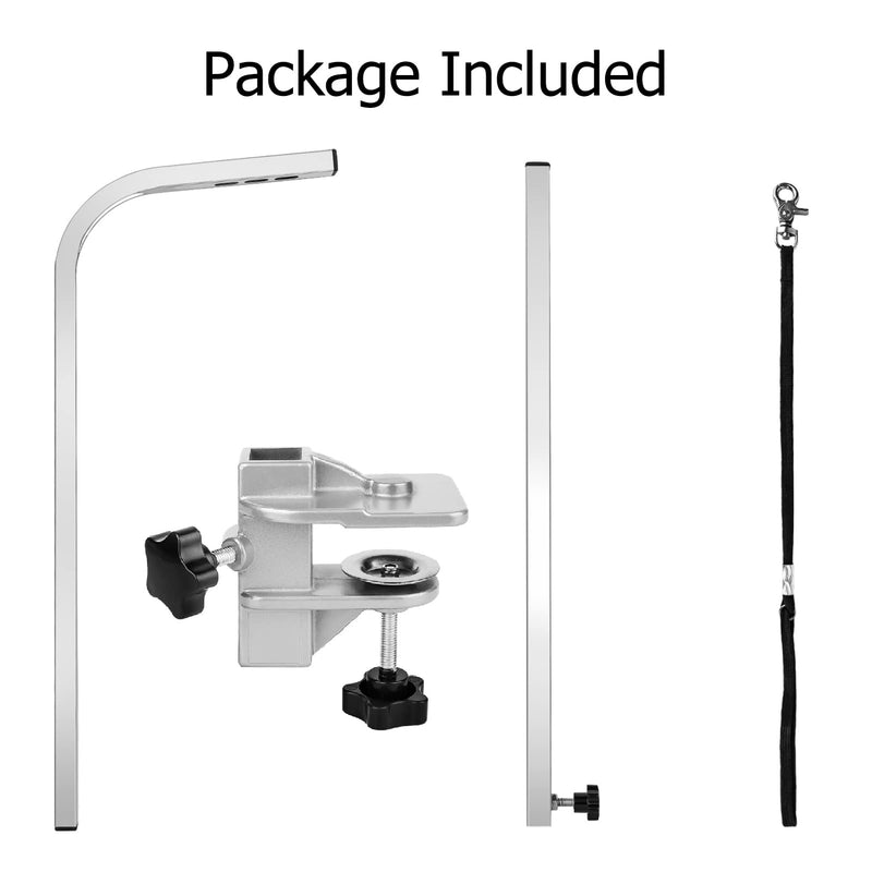 BALLSHOP Grooming Arm Foldable Pet Grooming Table Adjustable Pet Dog Grooming Bath with Powder Coated Steel Frame Foldable Legs Noose Arm Table Capacity Up to 100KG - PawsPlanet Australia