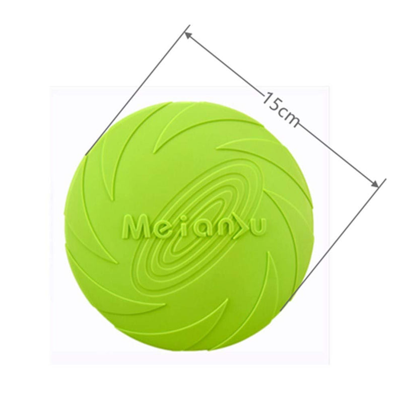 NA 2 Pcs Pet Frisbee Dog Flying Disc Toy Flying Disc Dog Pet Flying Saucer for Outdoor Interactive Fun Dog Training (S-15cm) - PawsPlanet Australia
