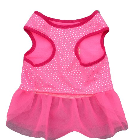 [Australia] - Ollypet Summer Dress for Dogs I Love Mommy Clothes Pink Shirt Cute L 