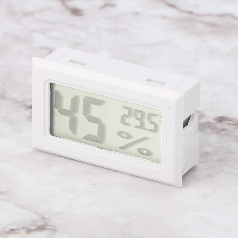 Pssopp Digital Thermometer Hygrometer Embedded Fish Tank Humidity Temperature Monitor LCD Display Reptile Terrarium Temperature Gauge Indoor Outdoor for Lizard Crawler Box Rainforest - PawsPlanet Australia