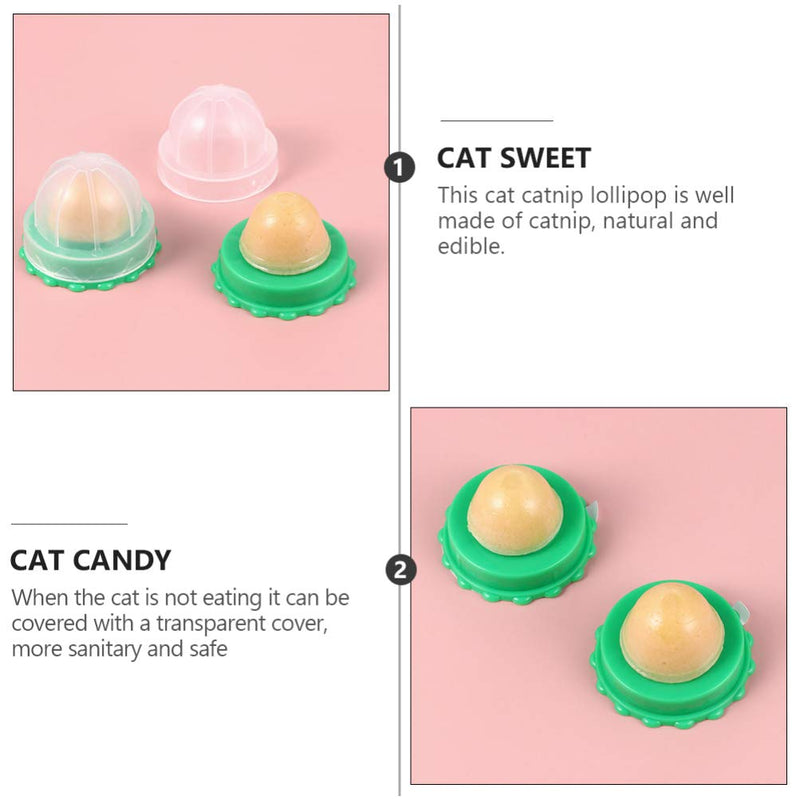 Hemobllo 8PCS Catnip Balls- Cat Candy Cat Lick Toys Cat Snack Licking Sugar Ball Catnip Candy Cat Vitamin Catnip Pudding Safe Kitten Snack (Random Flavor) - PawsPlanet Australia