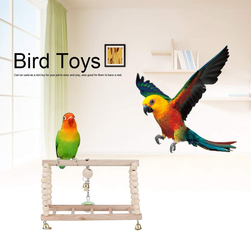 7Pcs Bird Toy Set Chewing Toys Hanging Cage Swing Parrot Standing Climbing Toy for Love Birds Budgie Macaws Cockatiels Parakeets African Grey Parrot Finches Lorikeets - PawsPlanet Australia