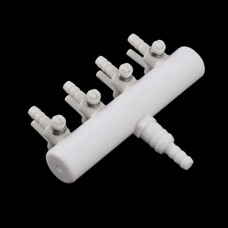 [Australia] - uxcell Plastic Aquarium 4-Way Outlet Air Flow Pump Tubing Splitter Control Valve White 