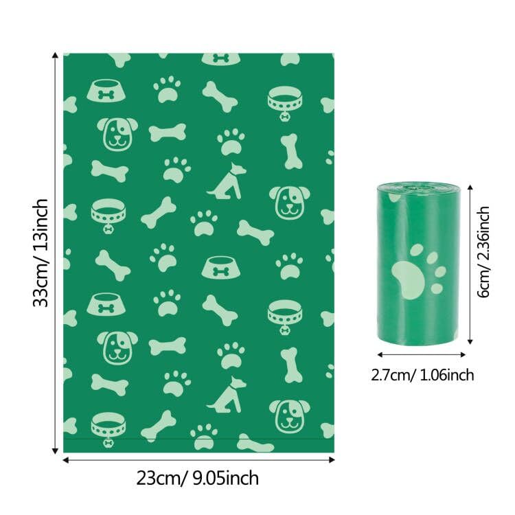 Dog poop bags, poop bags for dogs, biodegradable with 1 free dispenser, leak-proof and scented poop bags for dogs (400 bags), 15 pieces (pack of 26). - PawsPlanet Australia