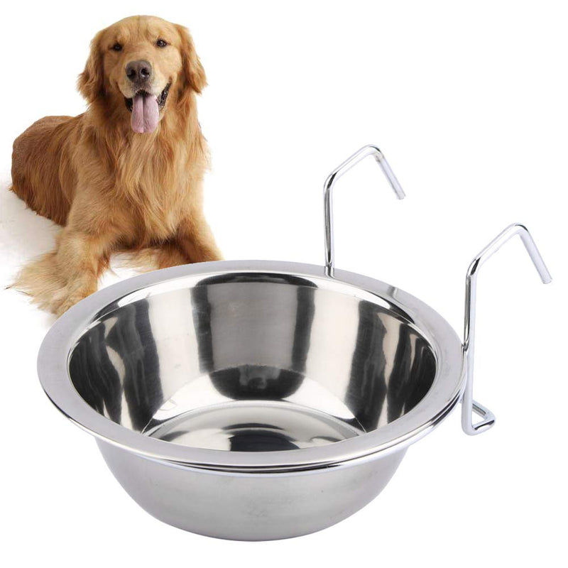 POPETPOP Stainless Steel Food Water Bowl for Pet Bird Crates Cages Coop Cup Dog Cat Rabbit Size S - PawsPlanet Australia