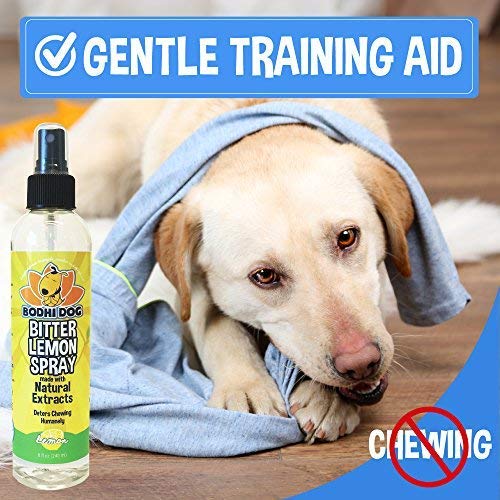 [Australia] - Bodhi Dog Bitter Lemon Spray | Stop Biting and Chewing for Puppies Older Dogs and Cats | Anti Chew Spray Puppy Kitten Training Treatment | 100% Non Toxic | Made in USA 8oz 