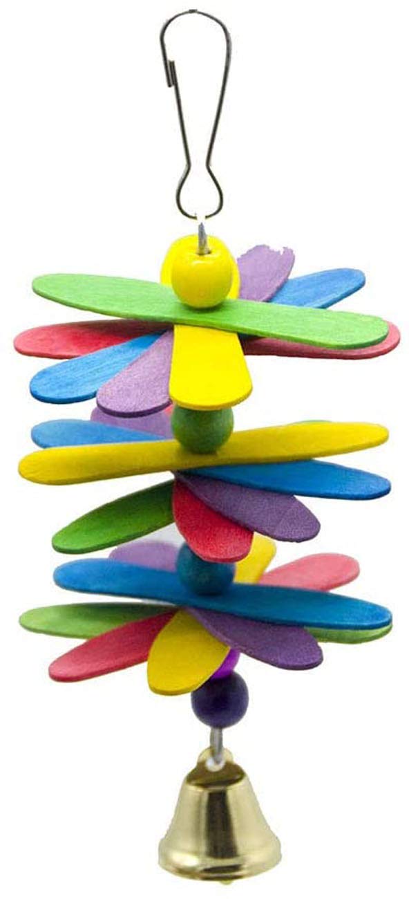 Wonninek 8 Package Bird Parrot Hanging Swing Chewing Perches Ring Tone Toys arrot Bite Toy for Parrot, Small Bird,Budgie Parakeet, Parrot,Cockatiel Macaw - PawsPlanet Australia