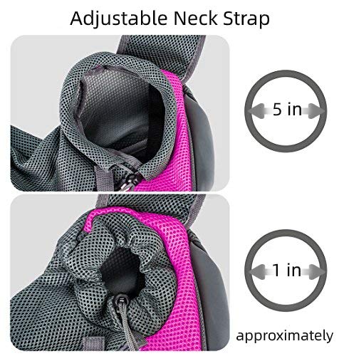[Australia] - APABEZY Pet Sling Carrier Breathable Mesh Travel Safe Bag for Small Dogs Cats Chihuahua Puppy Stuff with Adjustable Strap and Pocket S for 5lb Pink 