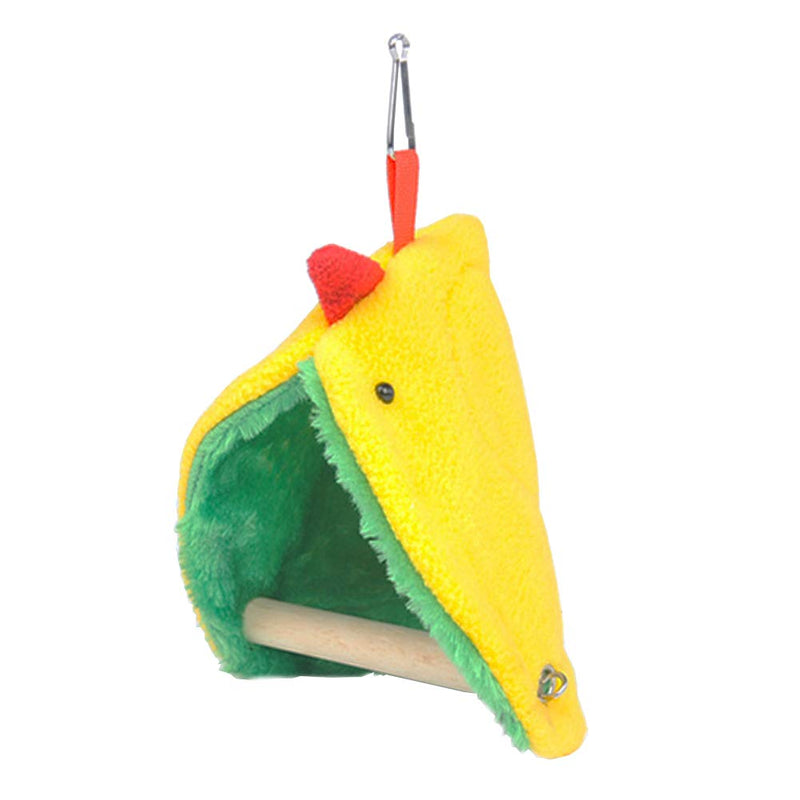 [Australia] - Winter Warm Bird Hammock Tent Parrots Hanging Nest Shed Hut，Small Birds Soft Plush Sleeping Bed Hideaway Cave for Parakeets Cockatiels Conures Lovebirds Finch，Cute Birdcage Perch Stand Swing Toy 