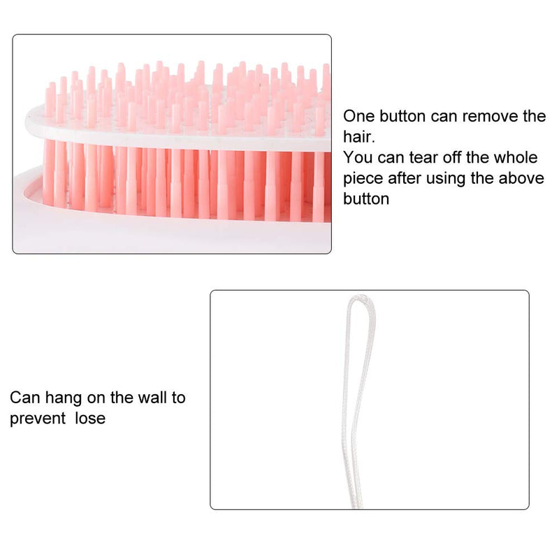KUIDAMOS Cat Pet Automatic Hair Removal Brush,Gentle Pet Grooming Comb Brush,Water Drop Mouse Shape Cat Hair Brush,for Cats Dogs(Pink) Pink - PawsPlanet Australia
