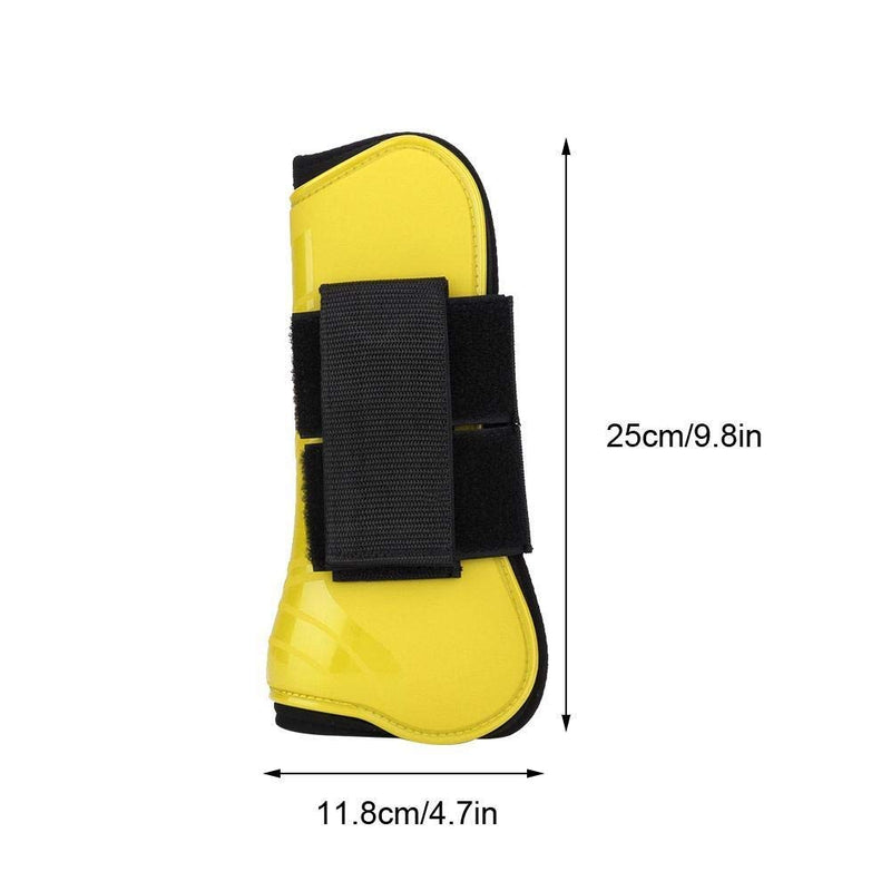 Broco 1 Pair of Horse Jumping Leg Boot Protection Support Wrap Equestrian Equipment(Yellow) - PawsPlanet Australia