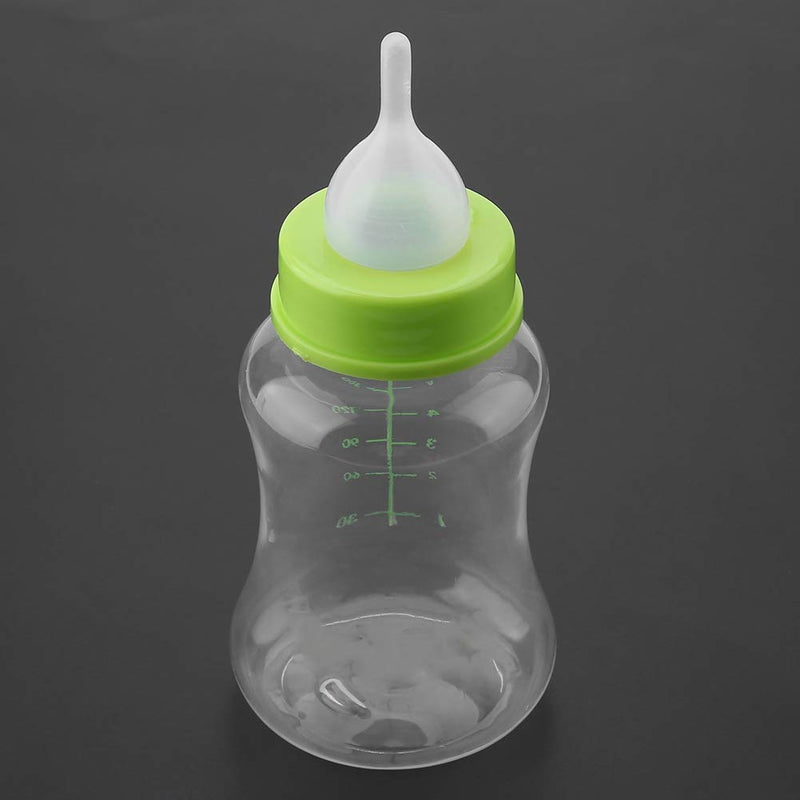 Oumefar 4pcs/ Set Pet Milk Bottle Silicone Transparent Durable Milk Nursing Care Bottle with Replacement Nipple Cleaning Brush Feeder for Newborn Pet Dog Cat 150ml - PawsPlanet Australia