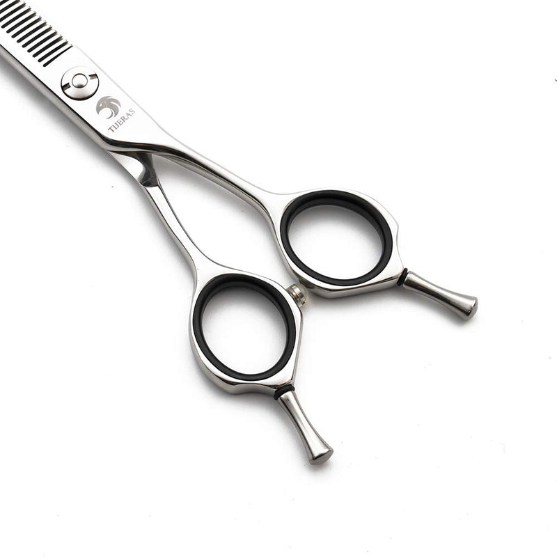 [Australia] - TIJERAS 6.5" Professional Dog/Pet Grooming Scissors Thinning Shears Dog Cutting Scissors Japanese 440C 46-Teeth for Pet Groomer or Home Use Thinning rate 25%-30% 