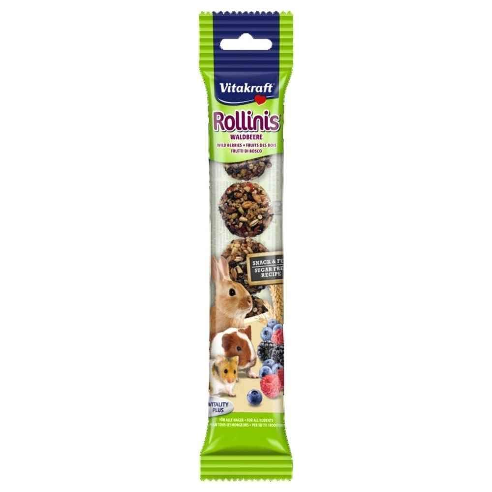 Vitakraft Rollinis Rodents & Rabbits - Wild Berry - 7 pieces - PawsPlanet Australia