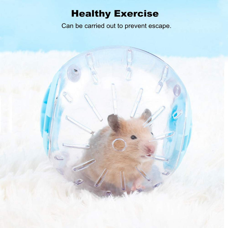 FOUUA Silent Hamster Ball, Mini Running Activity Exercise Ball Toy Transparent Hamster Ball Dog Special Toy Ball Small Animals Cage Accessories Blue - PawsPlanet Australia