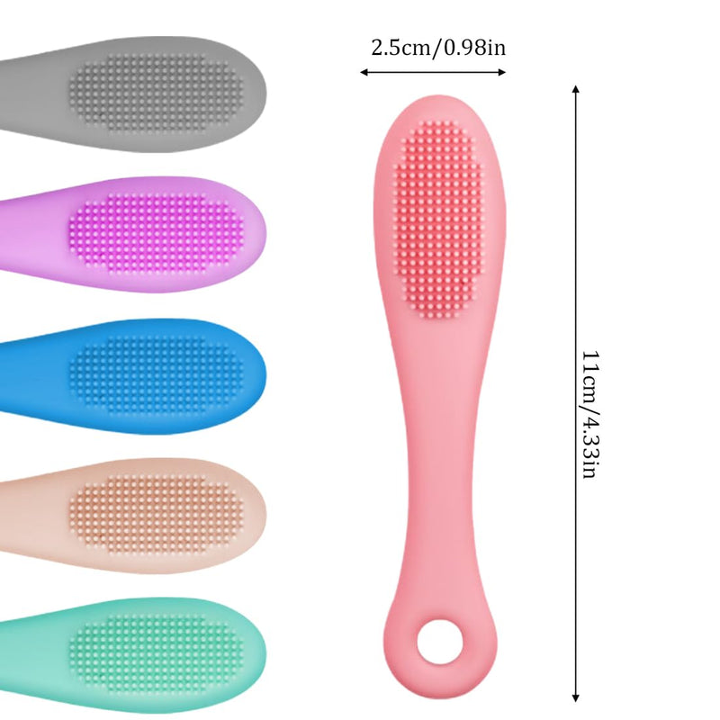 PLKSEI Pack of 6 Dog Toothbrush Silicone Pet Toothbrush Finger Toothbrush for Small Dogs Cats Dental Care - PawsPlanet Australia