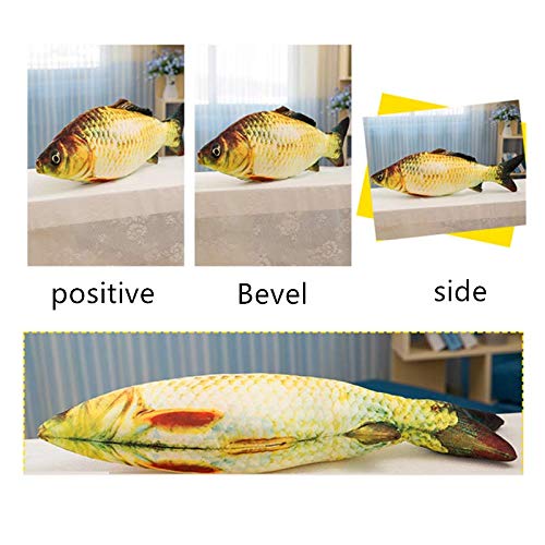 [Australia] - Artificial Fish 2019-14 inch - Realistic Fake Fish - Best Looking Real Fish Perfect ，Tease Cat Toy Environmentally Friendly Cat Interactive Pet Simulation Carp，Fish-Shaped Doll Pillow（2pcs） for HOM 