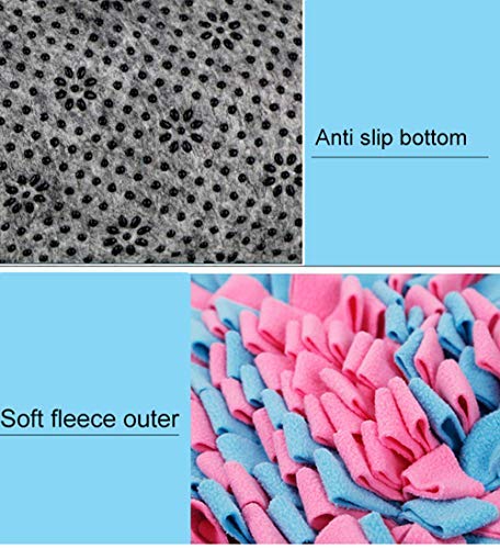 [Australia] - Pet Snuffle Mat,Dog Slow Feeding Mat,Dog Nosework Training Mat, Anti-Slip Pet Play Puppy Interactive Puzzle Toys for Training and Stress Release, Encourages Foraging Skills,Durable and Washable 