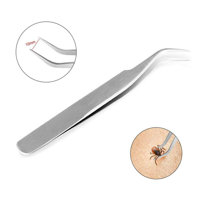 HQCM Stainless Steel Tick Remover, Professional Tick Removal Tweezers Hook Kit with Removal Tweezers and Tick Shovel for Pets, Dogs, Cats - PawsPlanet Australia