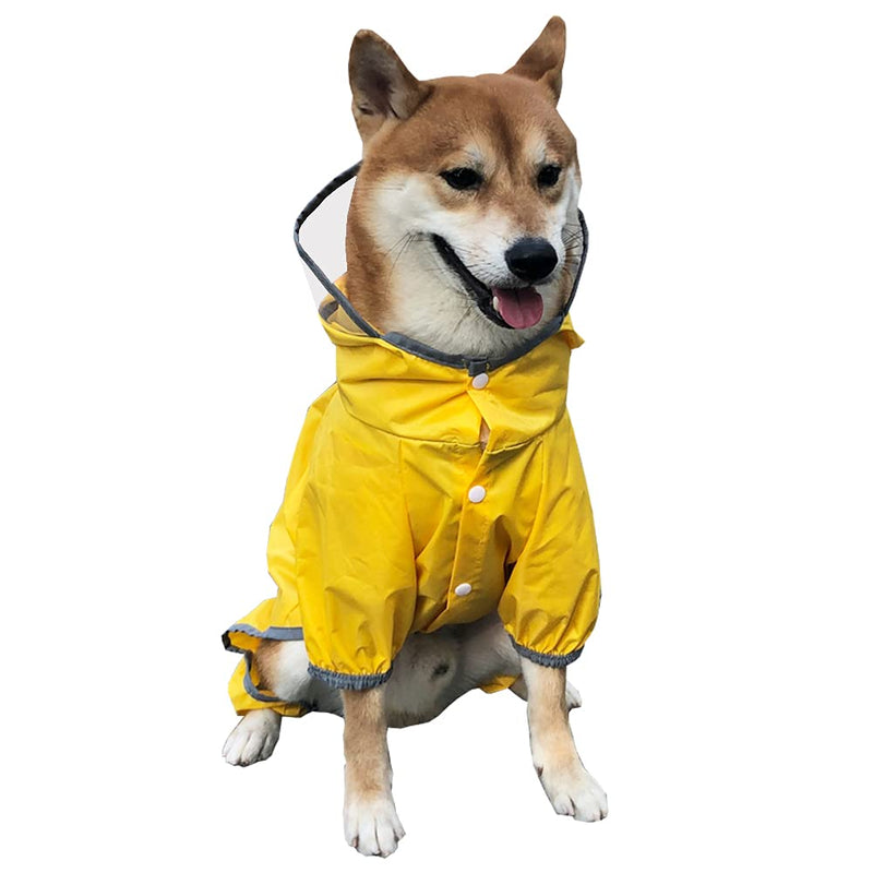 PXDCC Dog Raincoat Hooded Slicker Poncho for Small to Medium Dogs Waterproof,Dog rain Jacket (Small) - PawsPlanet Australia
