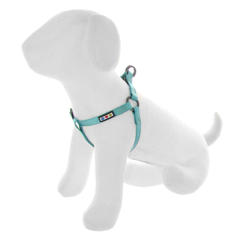 [Australia] - Pawtitas Pet Adjustable Solid Color Step in Puppy/Dog Harness 6 feet Matching Collar and Harness Sold Separately Extra Small Teal 