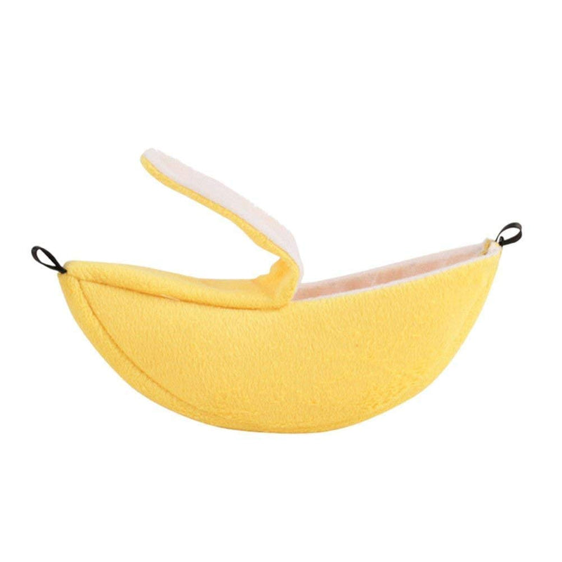 Banana House Hamster Bed, Hammock for Small Animals Warm Bed House Cage Nest Hamster Accessories for Sugar Gliders, Hamsters, Small Birds, Pets - PawsPlanet Australia