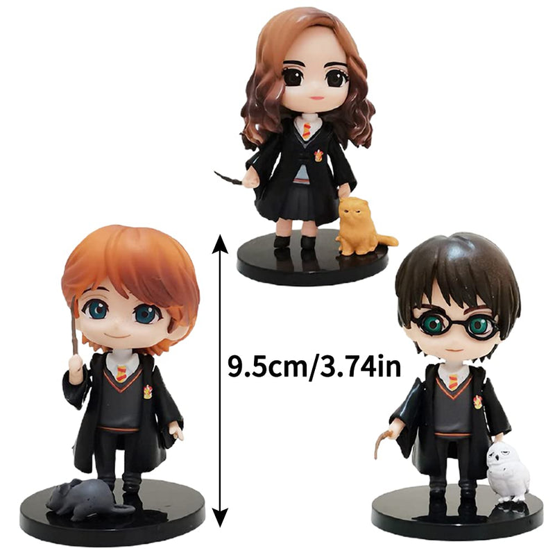 Potter Mini Figures, 3PCS Magician Cake Toppers Cake Decoration, Mini Characters Figure for Kids Birthday Baby Shower Party Decoration - PawsPlanet Australia