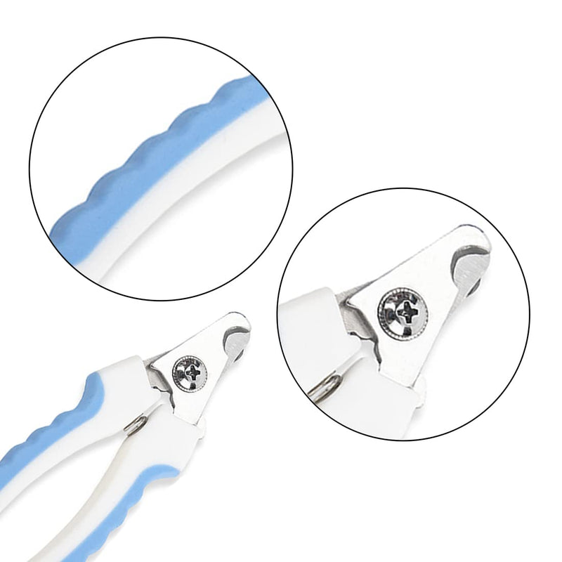 1 piece professional claw scissors for dogs and cats, claw pliers, high quality claw care cutters for pets, nail clippers, large, with safety protection with 2 nail files, stainless steel - PawsPlanet Australia