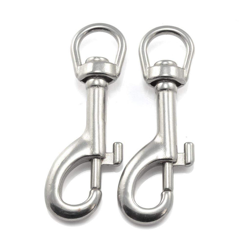 Amasawa A Set of 2 Heavy Duty Rust Proof Zinc Alloy Spring Hooks With Swivel Joints For Dog Lead, Multi Purpose Family Outdoor Camping Picnic, Keychain, Etc. 2 pieces - PawsPlanet Australia