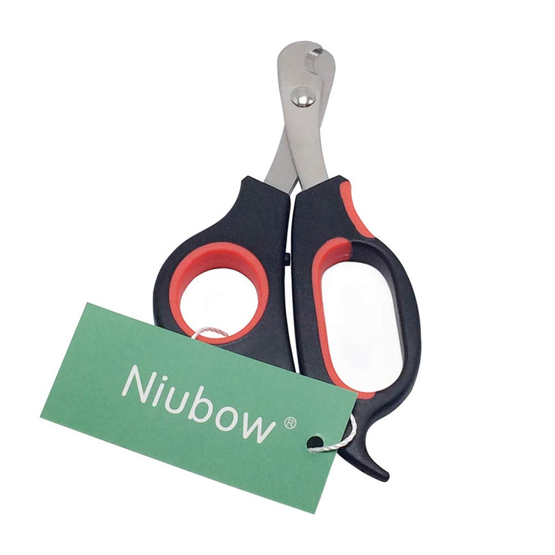 [Australia] - Niubow Professional Cat Nail Clippers Trimmer Scissors for Small Breeds, Puppies, Rabbits, and More, Safe Sharp Stainless Steel Blades, Non-Slip Big Handles, Easy at Home Grooming 