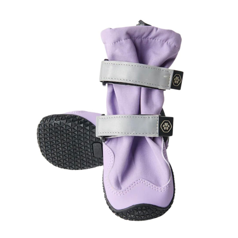 Spark Paws Flex Shell Water-Resistant Dog Boots - Paw Protection for All Seasons - Water Resistance, Durable Sole and Reflective Straps - Lilac - C - PawsPlanet Australia