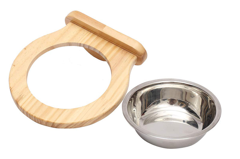 Hanging dog and cat bowls, cat food bowls, adjustable height pet bowls hanging cage kennel, elevated food or water bowls for puppy, kitten and bird One Bowl - PawsPlanet Australia